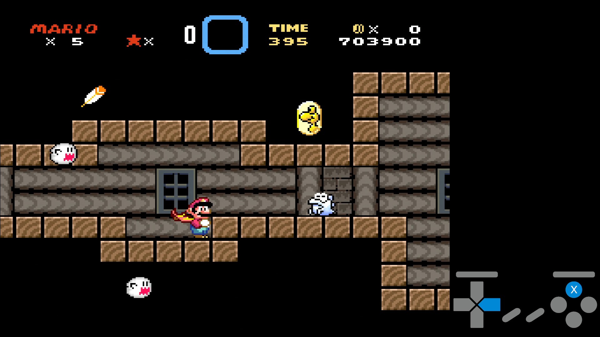 Visual cue to jump the gap